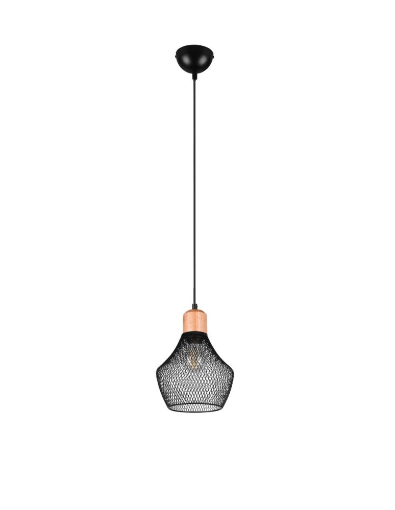 Lampy wiszące - TRIO VALERIA Wisząca E27 1x40W Ściemnialna czarny R31281032 - product kolory-swiatla.pl 4