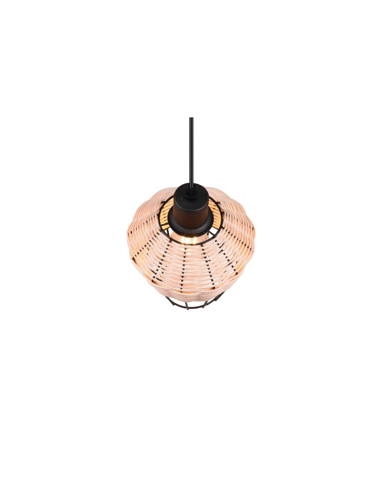 Lampy wiszące - TRIO BORKA Wisząca E27 1x40W Ściemnialna drewno R31261036 - produkt kolory-swiatla.pl 2