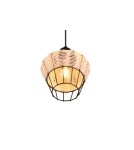 Lampy wiszące - TRIO BORKA Wisząca E27 1x40W Ściemnialna drewno R31261036 - produkt 3