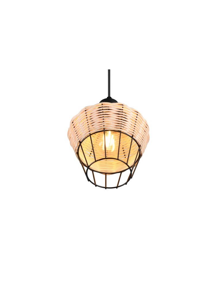 Lampy wiszące - TRIO BORKA Wisząca E27 1x40W Ściemnialna drewno R31261036 - produkt kolory-swiatla.pl 3