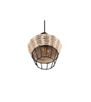 Lampy wiszące - TRIO BORKA Wisząca E27 1x40W Ściemnialna drewno R31261036 - produkt 6