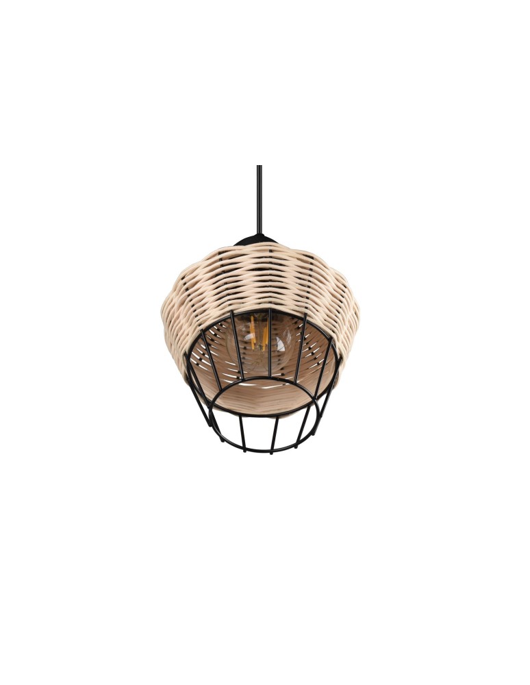 Lampy wiszące - TRIO BORKA Wisząca E27 1x40W Ściemnialna drewno R31261036 - produkt kolory-swiatla.pl 6