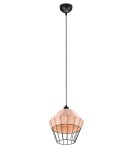 Lampy wiszące - TRIO BORKA Wisząca E27 1x40W Ściemnialna drewno R31261936 - product 1