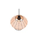 Lampy wiszące - TRIO BORKA Wisząca E27 1x40W Ściemnialna drewno R31261936 - product 2
