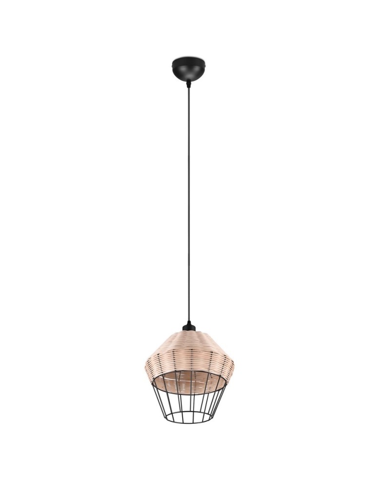 TRIO BORKA Wisząca E27 1x40W Ściemnialna drewno R31261936