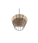 Lampy wiszące - TRIO BORKA Wisząca E27 1x40W Ściemnialna drewno R31261936 - product 6