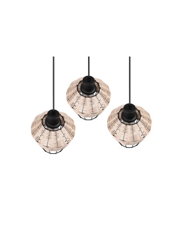 TRIO BORKA Wisząca E27 3x40W Ściemnialna drewno R31263336 - produkt 2