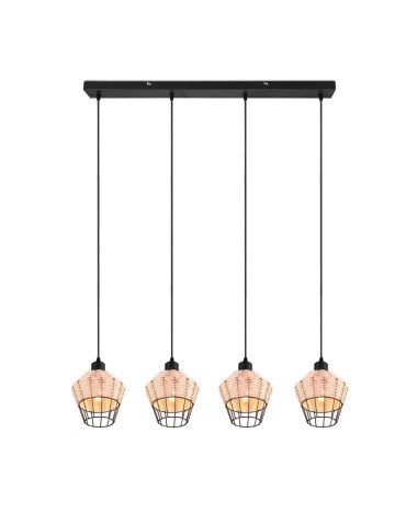 TRIO BORKA Wisząca E27 4x40W Ściemnialna drewno R31264036 - produkt 2