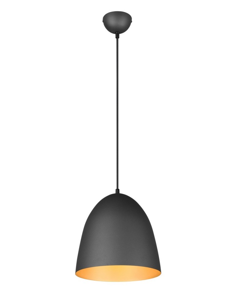Lampy wiszące - TRIO TILDA Wisząca E27 1x40W Ściemnialna czarny/złoty R30661080 - produkt kolory-swiatla.pl 1