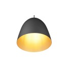 Lampy wiszące - TRIO TILDA Wisząca E27 1x40W Ściemnialna czarny/złoty R30661080 - product 2