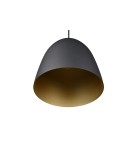 Lampy wiszące - TRIO TILDA Wisząca E27 1x40W Ściemnialna czarny/złoty R30661080 - product 5