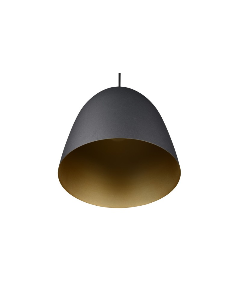 TRIO TILDA Wisząca E27 1x40W Ściemnialna czarny/złoty R30661080