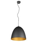 Lampy wiszące - TRIO TILDA Wisząca E27 1x40W Ściemnialna czarny/złoty R30661980 - produkt 1