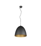 Lampy wiszące - TRIO TILDA Wisząca E27 1x40W Ściemnialna czarny/złoty R30661980 - produkt 4