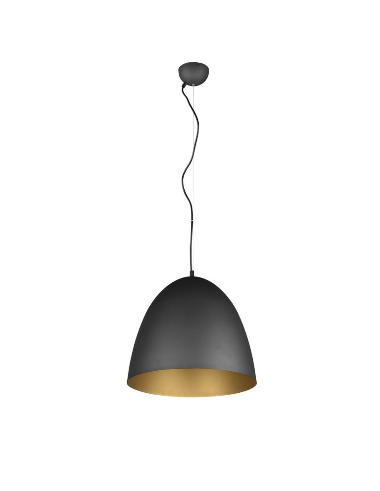 TRIO TILDA Wisząca E27 1x40W Ściemnialna czarny/złoty R30661980