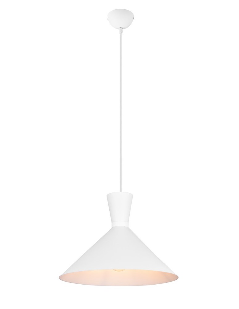 TRIO ENZO Wisząca E27 1x28W Ściemnialna biały R30781931