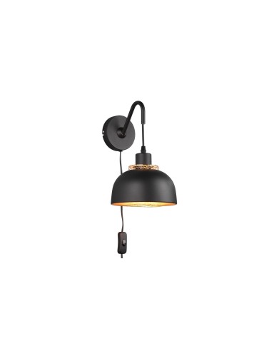 TRIO PUNCH Ścienna E27 1x40W Ściemnialna czarny R20811732