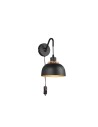 TRIO PUNCH Ścienna E27 1x40W Ściemnialna czarny R20811732