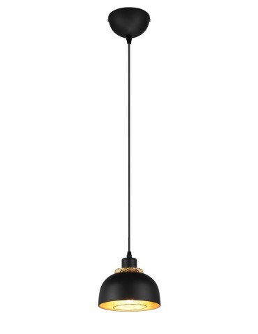 TRIO PUNCH Wisząca E27 1x40W Ściemnialna czarny R30811032