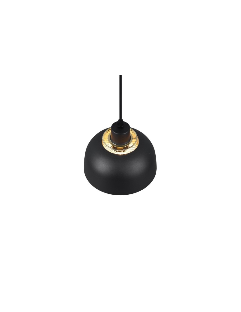 TRIO PUNCH Wisząca E27 1x40W Ściemnialna czarny R30811032