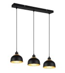 Lampy wiszące potrójne - TRIO PUNCH Wisząca E27 3x40W Ściemnialna czarny R30813032 - product 1