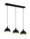 TRIO PUNCH Wisząca E27 3x40W Ściemnialna czarny R30813032
