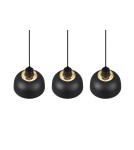 Lampy wiszące potrójne - TRIO PUNCH Wisząca E27 3x40W Ściemnialna czarny R30813032 - product 3
