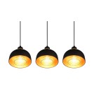 Lampy wiszące potrójne - TRIO PUNCH Wisząca E27 3x40W Ściemnialna czarny R30813032 - product 4