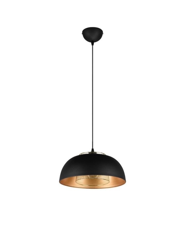 TRIO PUNCH Wisząca E27 1x40W Ściemnialna czarny R30811932