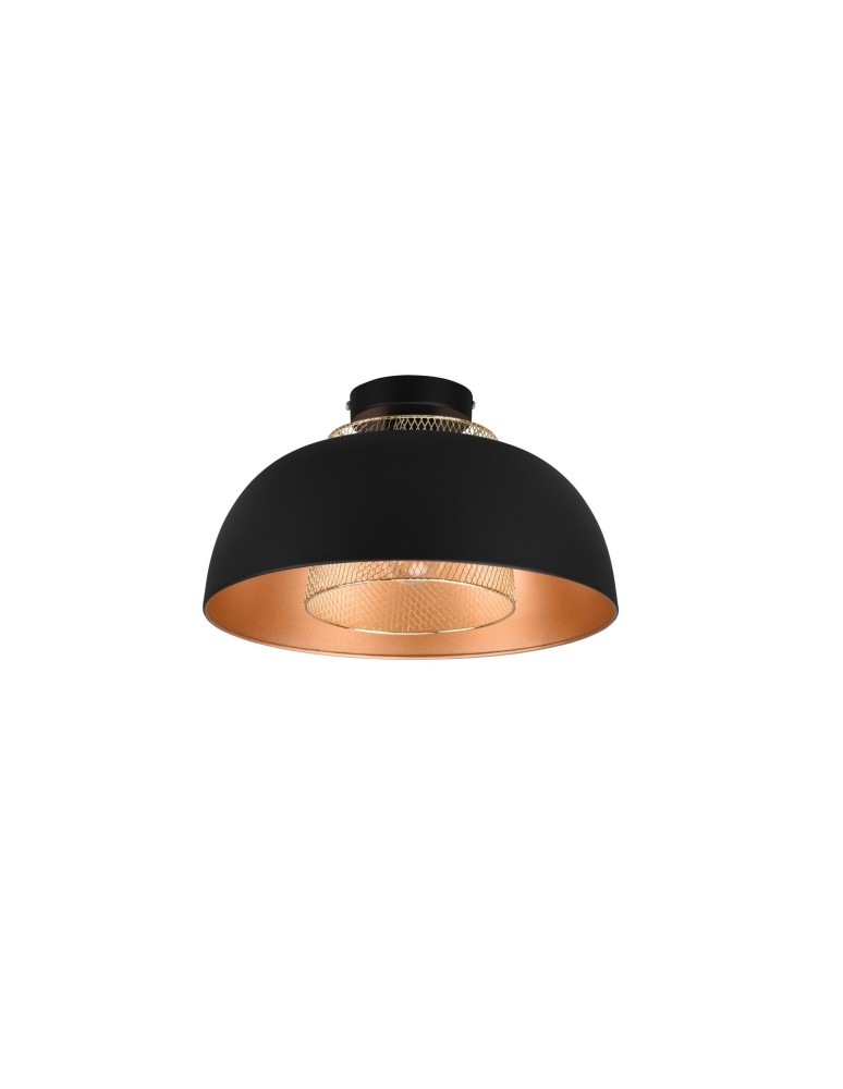 TRIO PUNCH Sufitowa E27 1x40W Ściemnialna czarny R60811032