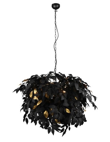 TRIO LEAVY Wisząca E14 4x28W Ściemnialna czarny R10464032
