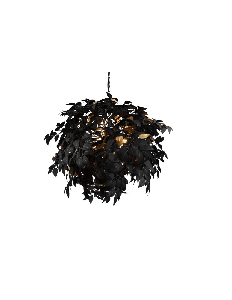 TRIO LEAVY Wisząca E14 4x28W Ściemnialna czarny R10464032