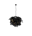Lampy wiszące - TRIO LEAVY Wisząca E14 4x28W Ściemnialna czarny R10464032 - product 4