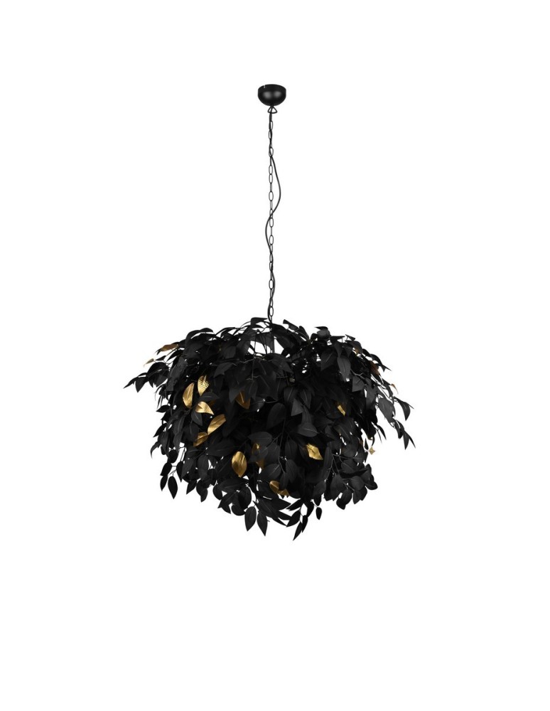 TRIO LEAVY Wisząca E14 4x28W Ściemnialna czarny R10464032