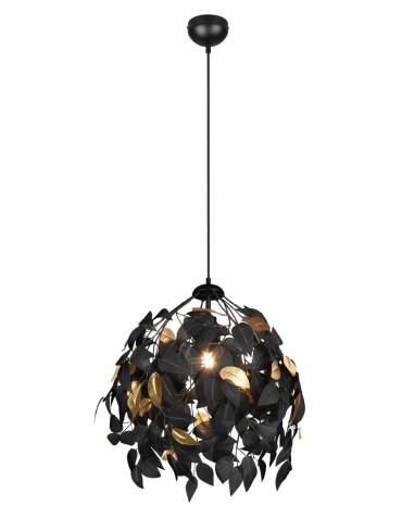 TRIO LEAVY Wisząca E27 1x28W Ściemnialna czarny R10461932