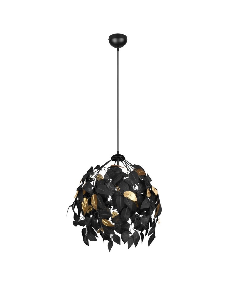 TRIO LEAVY Wisząca E27 1x28W Ściemnialna czarny R10461932