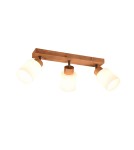 Lampy sufitowe reflektory - TRIO ASSAM Reflektor E14 3x25W Ściemnialna drewno R81113030 - product 1