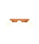 Lampy sufitowe reflektory - TRIO ASSAM Reflektor E14 3x25W Ściemnialna drewno R81113030 - product 2