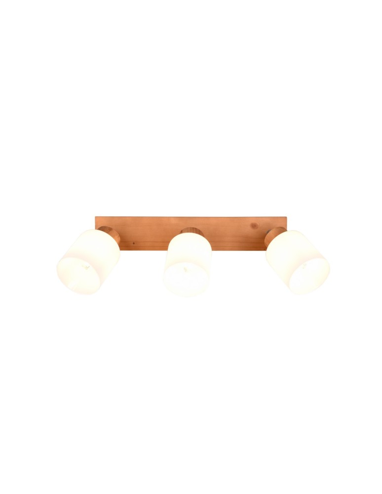 TRIO ASSAM Reflektor E14 3x25W Ściemnialna drewno R81113030