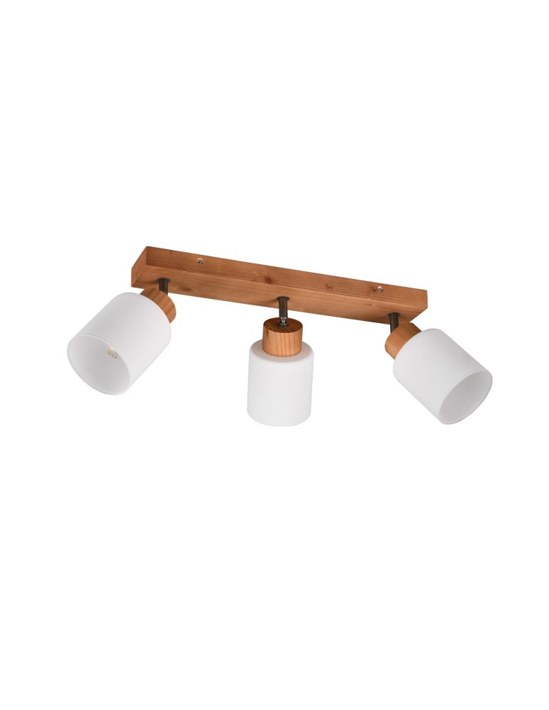 TRIO ASSAM Reflektor E14 3x25W Ściemnialna drewno R81113030