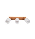 Lampy sufitowe reflektory - TRIO ASSAM Reflektor E14 3x25W Ściemnialna drewno R81113030 - product 4