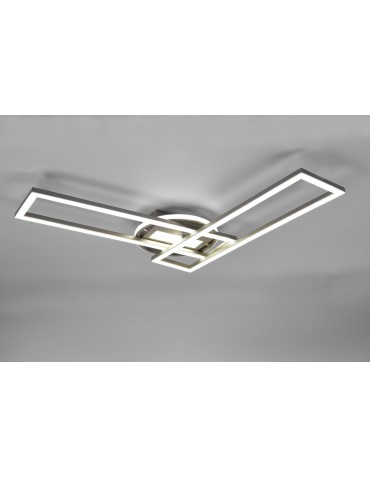 TRIO TWISTER Sufitowa LED 1x30W 2700 - 6000K 4500lm Ściemnialna srebrny R67183107