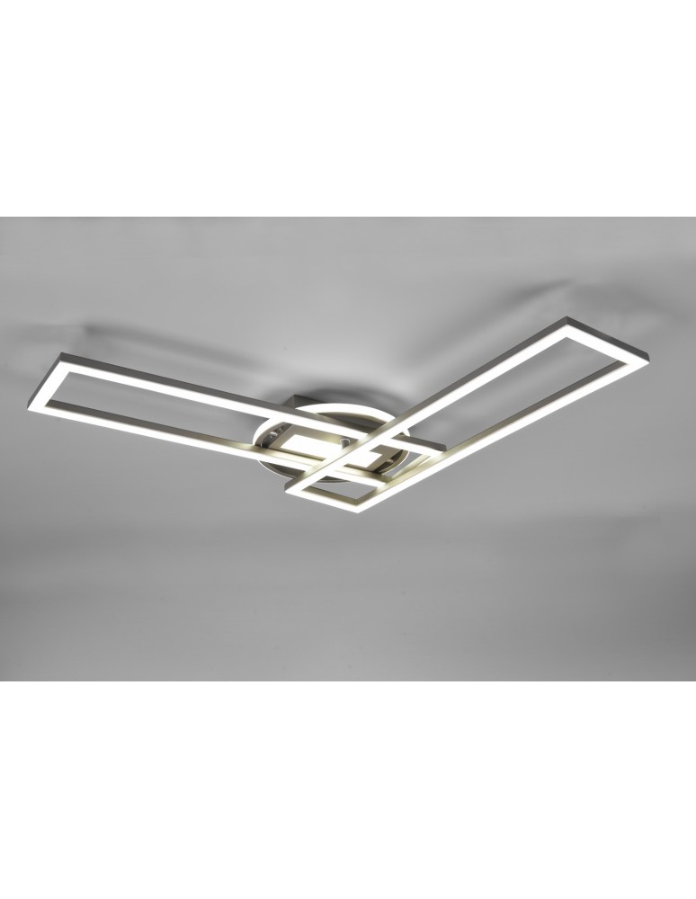 Lampy sufitowe nowoczesne - TRIO TWISTER Sufitowa LED 1x30W 2700 - 6000K 4500lm Ściemnialna srebrny R67183107 - produkt kolory-swiatla.pl 1