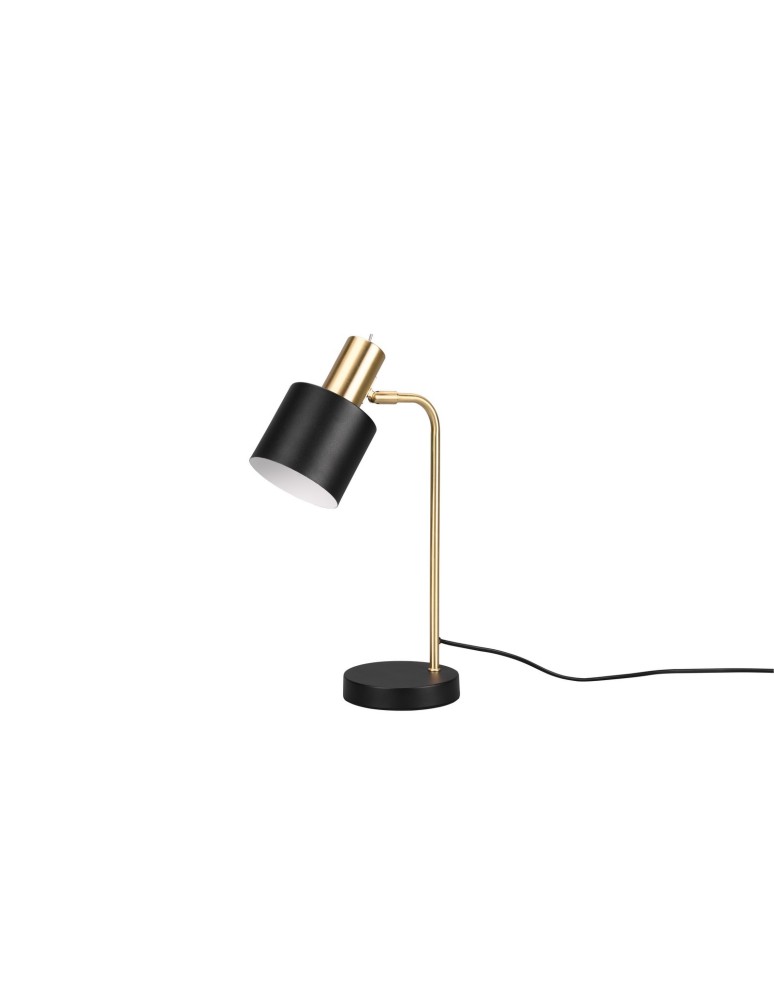 Lampy stołowe do czytania - TRIO ADAM Stołowa E14 1x10W czarny/złoty R51041080 - product kolory-swiatla.pl 3