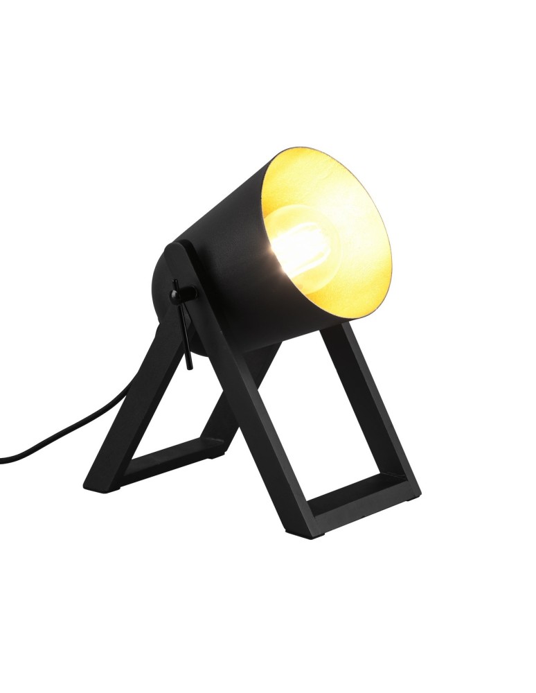 Lampy stołowe loftowe - industrialne - TRIO MARC Stołowa E27 1x25W czarny/złoty R50721080 - produkt kolory-swiatla.pl 1