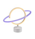 Lampy stołowe dziecięce - TRIO PLANET Stołowa LED 1x2W biały R55370101 - product 1