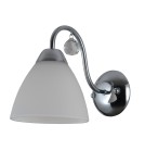 Kinkiety - ITALUX Lugano Kinkiet E27 1x40W Chrom/Biały WL-5643-1 - product 1