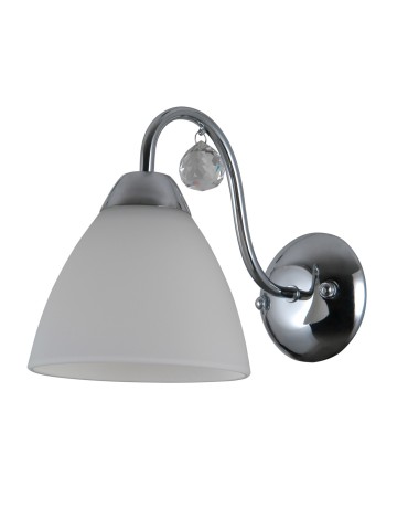 ITALUX Lugano Kinkiet E27 1x40W Chrom/Biały WL-5643-1