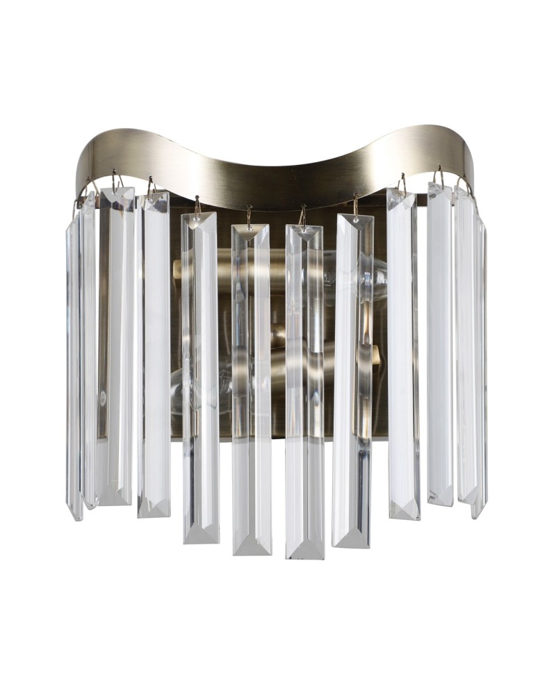 Kinkiety glamour - ITALUX Sabriga Kinkiet E14 2x40W Brązowy WL-44544-2 - produkt kolory-swiatla.pl 1