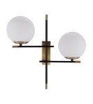 Kinkiety - ITALUX Stelia Kinkiet E14 2x5W Czarny/Brązowy WL-43660-2 - product 1